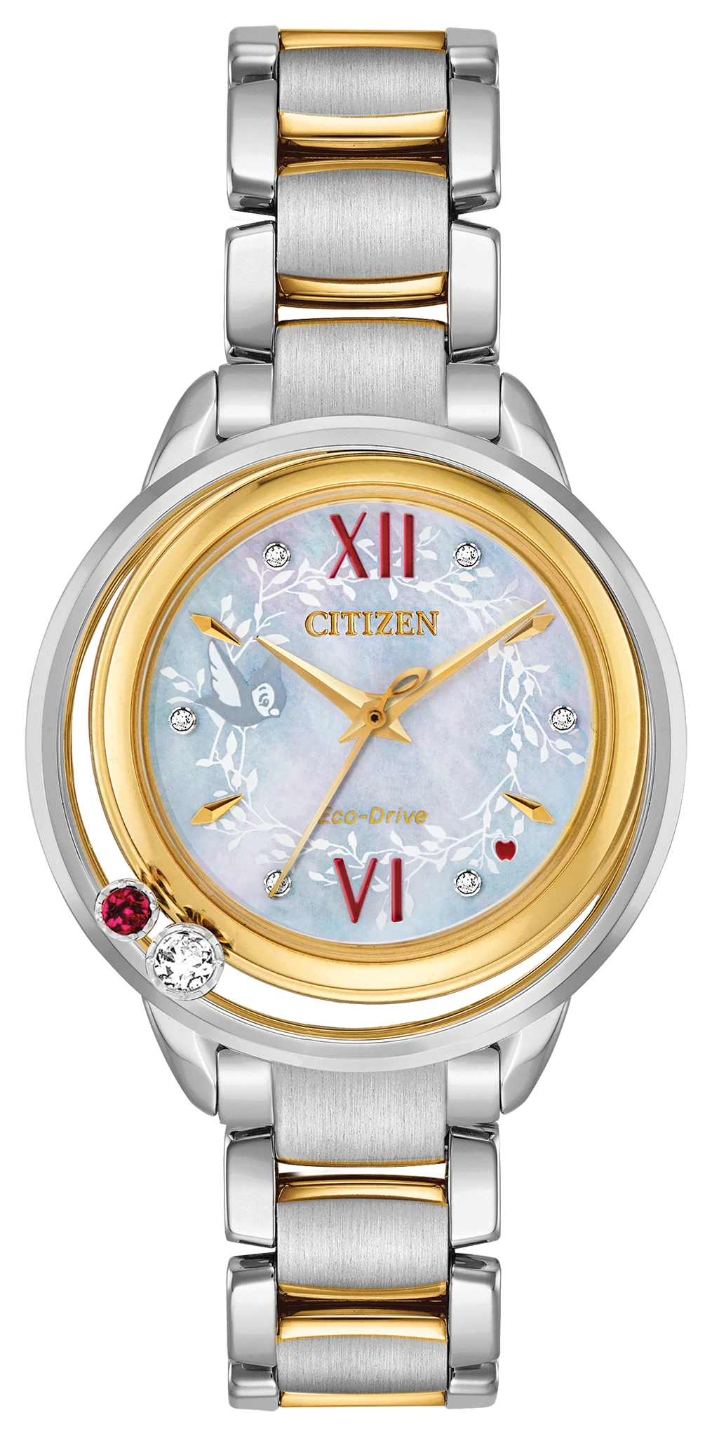 Snow White Silver-Tone Dial Stainless Steel Bracelet EW5564-54D